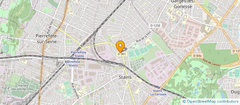 localisation de l'entreprise O' BURGER à STAINS