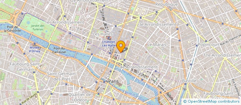 localisation de l'entreprise O'BURO à PARIS