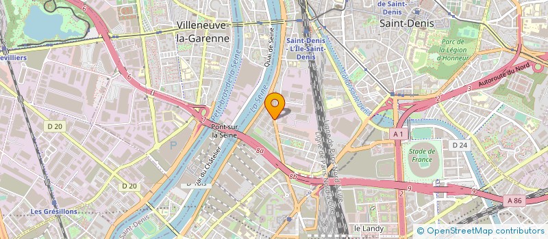 localisation de l'entreprise O.C. à SAINT-DENIS