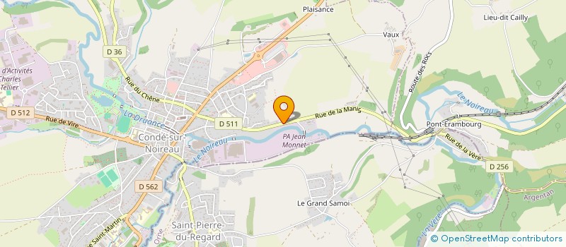 localisation de l'entreprise O.C.AN.S  CONDE-EN-NORMANDIE