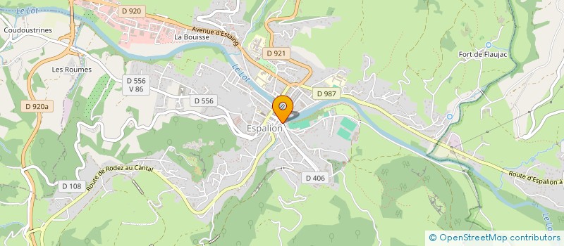localisation de l'entreprise O.C.D.INGENIERIE à ESPALION