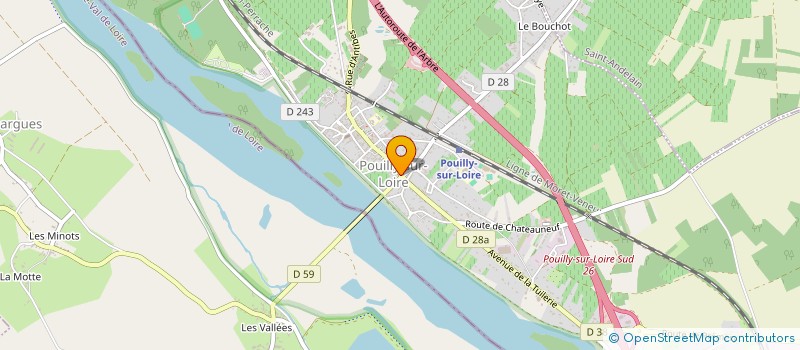 localisation de l'entreprise O.C.D.R. à POUILLY-SUR-LOIRE