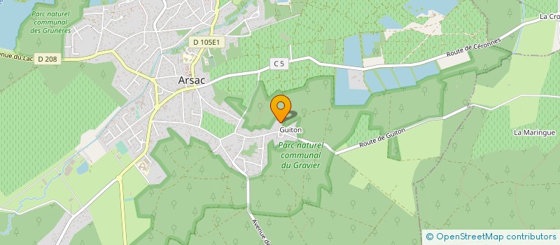 localisation de l'entreprise O.C.E.I.  ARSAC