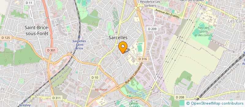 localisation de l'entreprise O C E K E V  SARCELLES
