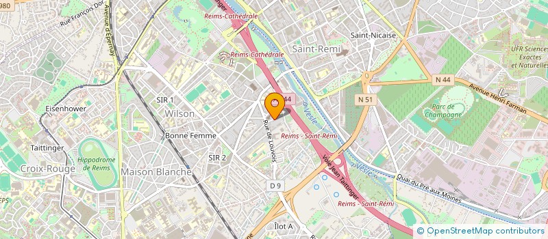 localisation de l'entreprise O.C.F  REIMS