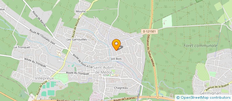 localisation de l'entreprise O&C IMMO  SAINT AUBIN DE MEDOC