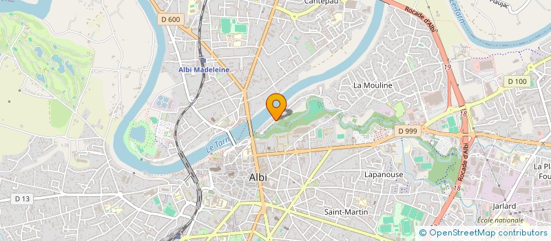 localisation de l'entreprise O&C IMMOBILIER à ALBI