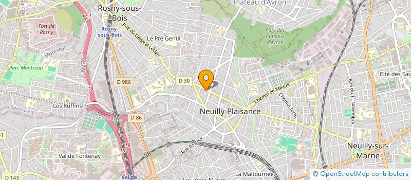 localisation de l'entreprise O.C.L. SARL à NEUILLY-PLAISANCE