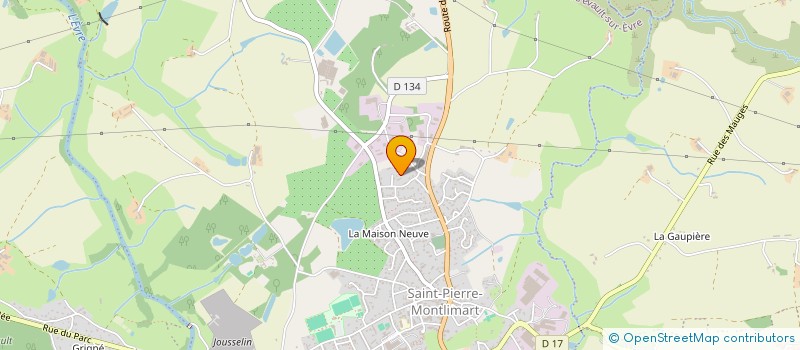 localisation de l'entreprise O.C. LOCATIONS à MONTREVAULT-SUR-EVRE