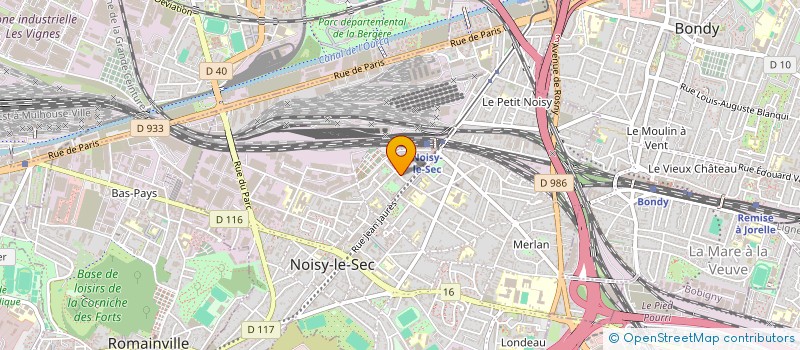 localisation de l'entreprise O.C.M à NOISY-LE-SEC