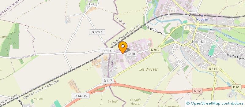 localisation de l'entreprise O.C.P  HOUDAN