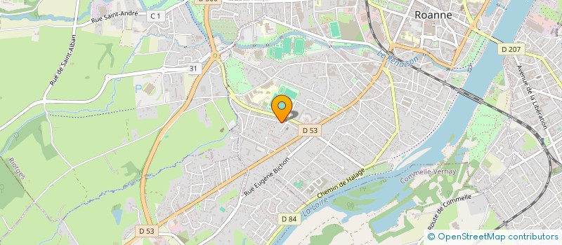 localisation de l'entreprise O&C RENITE  ROANNE