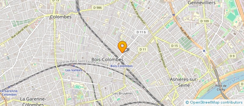 localisation de l'entreprise O'CAB à BOIS-COLOMBES