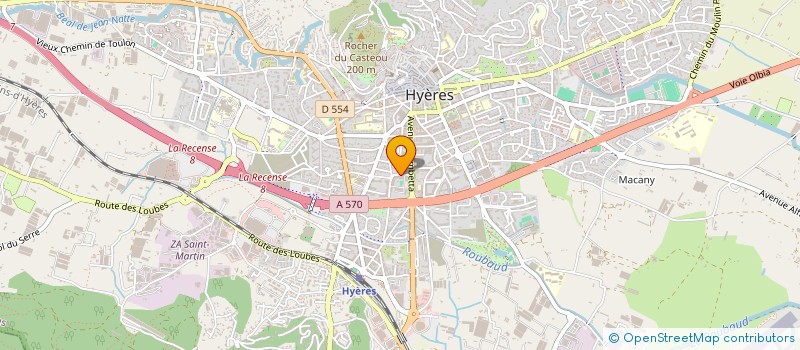 localisation de l'entreprise O CAB'INFIRMIER à HYERES