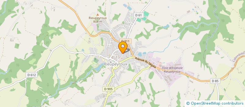 localisation de l'entreprise O'CACTUS  RIEUPEYROUX