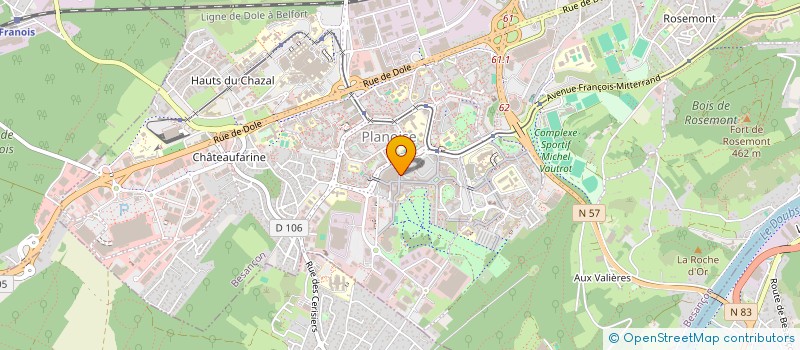 localisation de l'entreprise O CAMION BESANCON  BESANCON