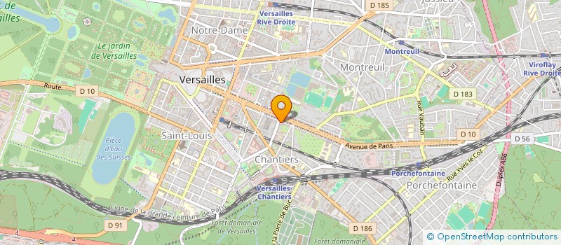 localisation de l'entreprise O'CAMPUS AVENUE à VERSAILLES