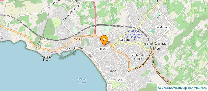 localisation de l'entreprise O'CAOU à SAINT-CYR-SUR-MER