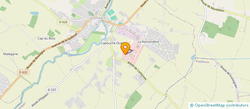 localisation de l'entreprise O CAPUCINES  LOMBEZ