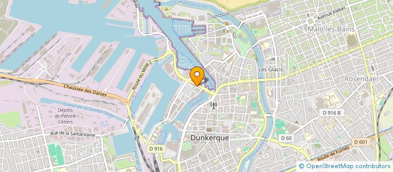 localisation de l'entreprise O'CARRE LA SUITE à DUNKERQUE
