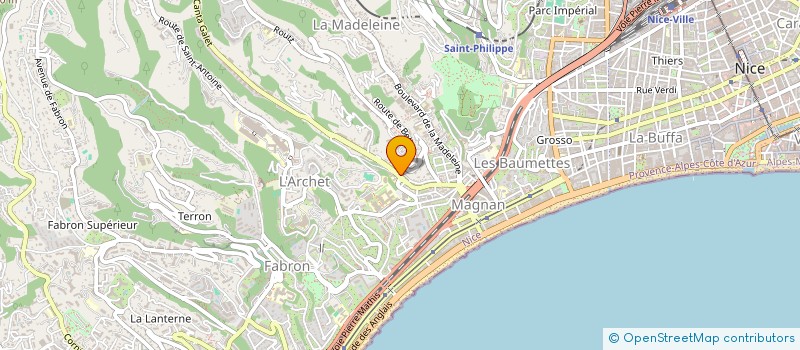 localisation de l'entreprise O'CARS à NICE