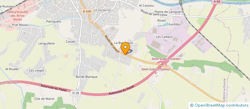 localisation de l'entreprise O CASTELA  SAINT-SULPICE-LA-POINTE