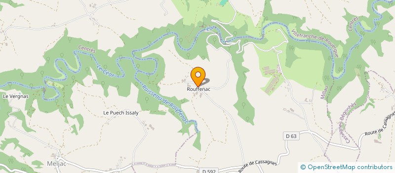 localisation de l'entreprise O CEDRE BLEU  RULLAC-SAINT-CIRQ