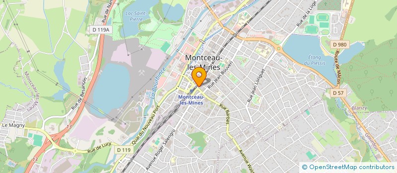 localisation de l'entreprise O' CHALET à MONTCEAU-LES-MINES