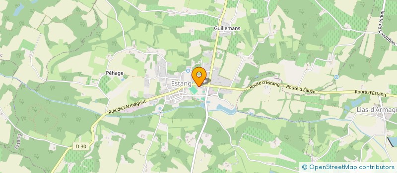 localisation de l'entreprise O CHALET DES P'TITS MOUSQUETAIRES  ESTANG