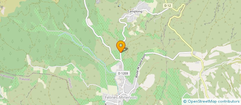 localisation de l'entreprise O CHAUD  FELINES-MINERVOIS