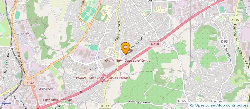 localisation de l'entreprise O CHAUD PAIN  SAINT-GENIS-LAVAL