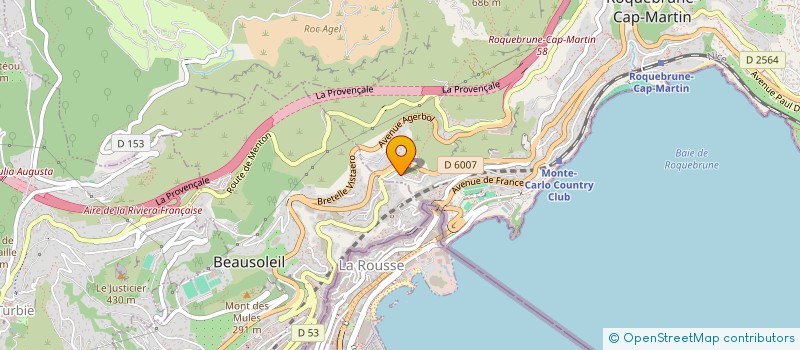 localisation de l'entreprise O CHEF'S à ROQUEBRUNE-CAP-MARTIN