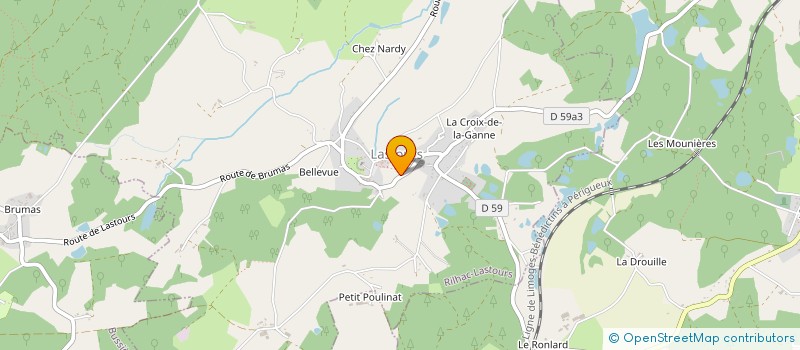 localisation de l'entreprise O CHEMIN DE RONDE à RILHAC-LASTOURS