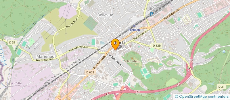 localisation de l'entreprise O CHEVEUX D'ANGE  FORBACH