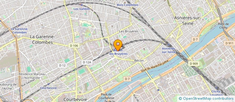 localisation de l'entreprise O' CHIC à COURBEVOIE
