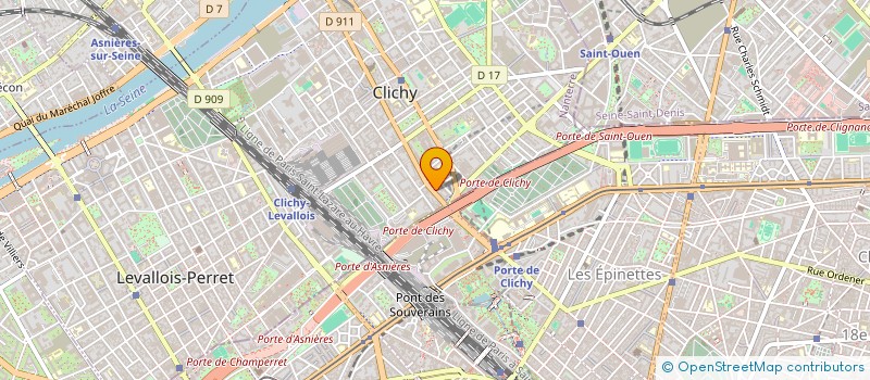 localisation de l'entreprise O'CHICKEN à CLICHY