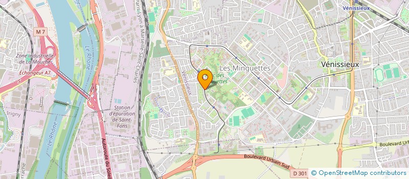 localisation de l'entreprise O' CHICKEN LYON  VENISSIEUX