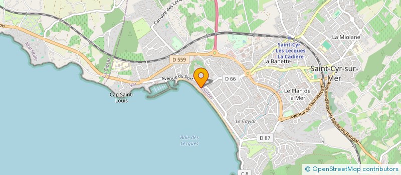 localisation de l'entreprise O CHICOULON à SAINT-CYR-SUR-MER