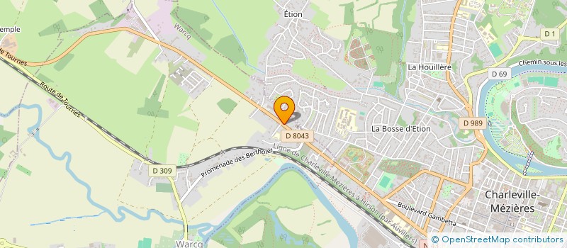 localisation de l'entreprise O'CHINEUR  WARCQ