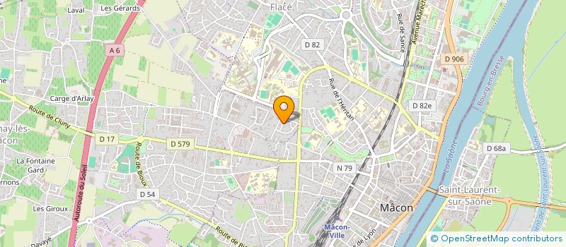 localisation de l'entreprise O'CHOCOLAT à CHARNAY-LES-MACON
