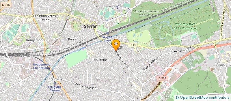 localisation de l'entreprise O'CINCO à SEVRAN