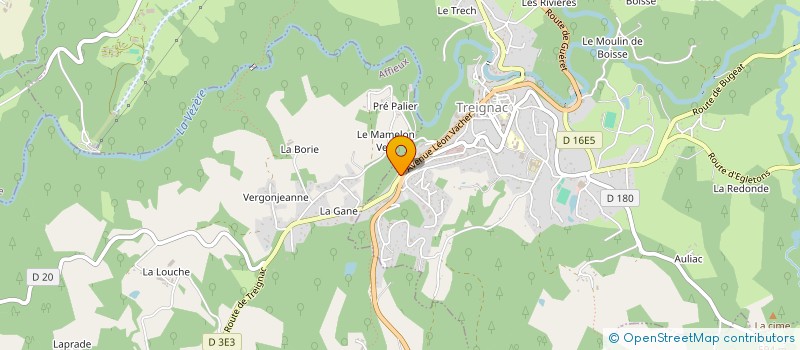 localisation de l'entreprise O CINQ PETIT PAIN  TREIGNAC