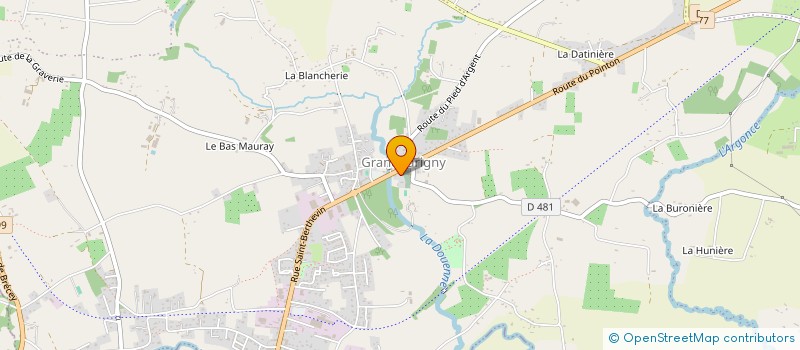 localisation de l'entreprise O CISEAUX DE NADEGE  GRANDPARIGNY