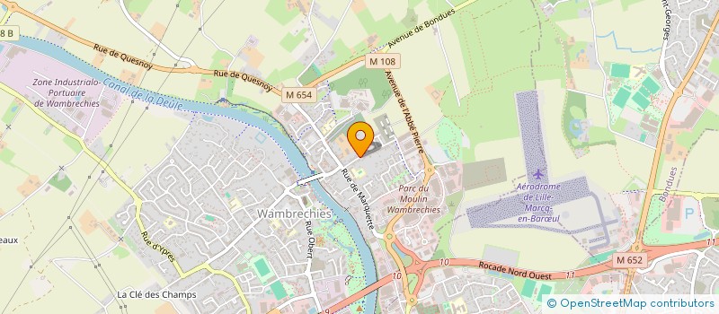 localisation de l'entreprise O'CLAIR à WAMBRECHIES