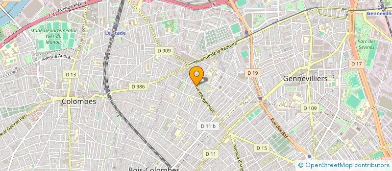 localisation de l'entreprise O'CLARA à BOIS-COLOMBES