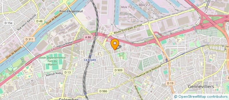 localisation de l'entreprise O'CLOCK ASSISTANCE à COLOMBES