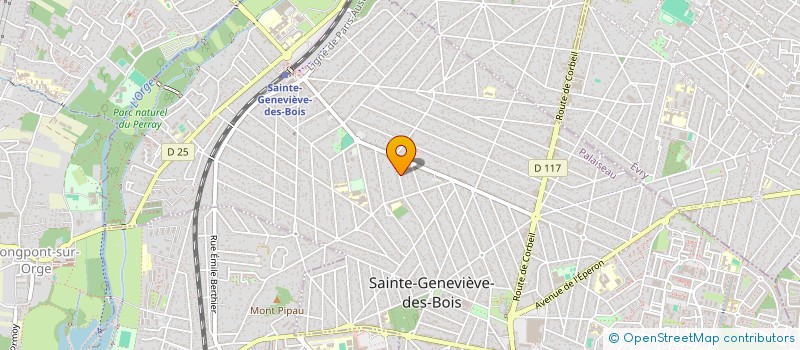 localisation de l'entreprise O'CLUB à SAINTE-GENEVIEVE-DES-BOIS