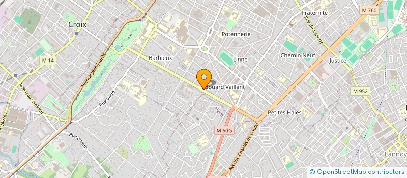 localisation de l'entreprise O COEUR  ROUBAIX