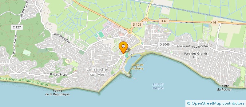 localisation de l'entreprise O COEUR DE LA PLANCHE à LA TRANCHE-SUR-MER