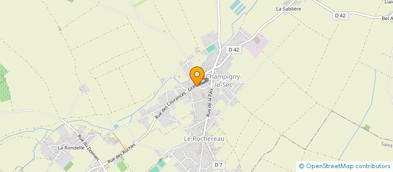 localisation de l'entreprise O COEUR DES CREATEURS  CHAMPIGNY EN ROCHEREAU